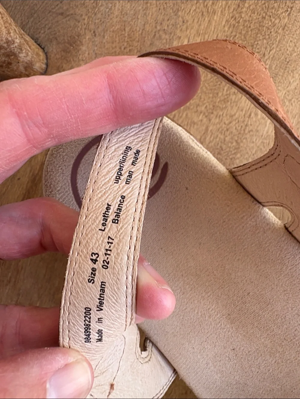 Dansko 43 US-12 Season Sandal Tan Brown Leather Platform Wedge Clog Walk Comfort